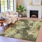 Homeroots 3' X 5' Brown And Beige Abstract Washable Indoor Outdoor Area Rug 630669 - alternate 1