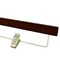 Nahanco 14in Mahogany Wooden SlimLine Pant/Skirt Hanger w/ Padded Clips and Gold Hardware, 50PK SL70314RC50GH - alternate 4