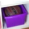 Storex 4 Gallon Storage Bin, Purple 61481U06C - alternate 8