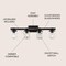 Jonathan Y Bungalow 32" 4-Light Iron/Seeded Glass Rustic Farmhouse LED Vanity Light, Oil Rubbed Bronze JYL7510A - alternate 12