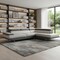 Homeroots Gray Leather L Shaped Two Piece Corner Sectional 366196 - alternate 8