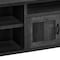 Homeroots 59in Black Cabinet Enclosed Storage TV Stand 490380 - alternate 3