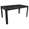 Leisuremod Mace Weave Design Outdoor Rectangular Dining Table, Black MT55BL - alternate 1