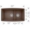 Blanco Performa Medium 1-3/4 Low Divide, Cafe Brown 441313 - alternate 3