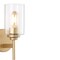 Jonathan Y Juno 13" 1-Light Farmhouse Industrial Metal/Glass Cylinder LED Sconce, Brass Gold/Clear JYL9547B - alternate 6