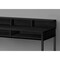 Homeroots 47" Black Wood and Metal H-Shape Computer Desk 489893 - alternate 5