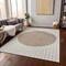 Homeroots 3' X 5' Ivory And Brown Striped Washable Indoor Outdoor Area Rug 597169 - alternate 7