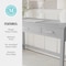 Martha Stewart Hutton Shaker Style Home Office 3 Drawer Desk in Gray w/Brushed Nickel Hardware ZG-ZP-20-GY-MS - alternate 8