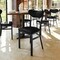 Flash Furniture Wright Dining Chairs w/500LB Cap Blk Steel Frame, Blk Vinyl Boomerang Back, Blk Vinyl Seat, 2PK 2-XU-DG6V5BKV-BK-GG - alternate 8