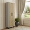Homeroots 71in White and Light Brown Wood Accent Cabinet With Two Doors 534999 - alternate 5
