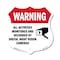 Signmission Video Surveillance Shield Label Set Warn, 12 Inch X 12 Inch, Aluminum Metal Sign SHI-A-12-467 - alternate 1