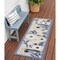 Homeroots 6' Blue And Gray Floral Indoor Outdoor Runner Rug 564007 - alternate 8