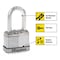 Master Lock 3-13/32 in. H X 1-3/4 in. W X 1.5 in. L Stainless Steel Ball Bearing Locking Weather-Res M1XKADLFCCSEN - alternate 5