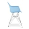 Homeroots Light Blue And Silver Heavy Duty Plastic Dining Arm Chair 520271 - alternate 8