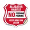 Signmission Alligator Warning Shield Sign Alligator, 12 inch X 12 inch, Vinyl Decal, 2PK SHI-D-2PACK-12-357 - alternate 1