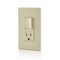 Leviton CombinationSwitch/Outlet, 15A, 1/2hp, Ivory 5625-I - alternate 3