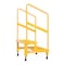 Vestil Adjust Step Stand, 2 Step, Handrail, 24x23, 43.125 Overall Height, Steel, Yellow ASP-24-HR - alternate 7