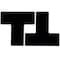 Brady ToughStripe Floor Marking Tape T-Shaped  Marks -  Polyester, Solid Color, Black, 3in x 8in, 20PK 104452 - alternate 1