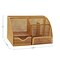 Martha Stewart Ryder Gold Mesh Metal Small Desktop Organizer for Office Accessories, Notebooks, Pen Holder & Drawer HH-OHD05-GLD-MS - alternate 7