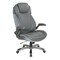 Office Star Products Deluxe Executive Bonded Leather Executive Chair, Grey ECH620867-EC2 - alternate 1