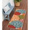 Homeroots 6' Orange Red Green And Blue Floral Indoor Outdoor Runner Rug 546656 - alternate 9