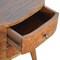 Homeroots 21" Brown Solid Wood Round Two Drawer Nightstand 651490 - alternate 15