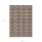 Homeroots 3' X 5' Brown And Beige Geometric Washable Indoor Outdoor Area Rug 599610 - alternate 9