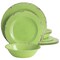 Gibson Mauna 12 Piece Melamine Dinnerware Set in Crackle Green 134304.12R - alternate 1