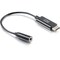 C2G USB-C to AUX Adapter Converter - 3.5mm, Supports High Resolution Audio, Black 54426 - alternate 1