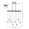 Jonathan Y Rhys 40" 8-Light Vintage Industrial Driftwood Iron LED Linear Chandelier w/Height Adjustable Bulbs, B JYL1330A - alternate 11