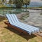 Hospeco Cabo Cabana Chaise Cover 30x85 Navy/Blue - Pack of 2, 2PK P-CC-CC-NV/BL - alternate 3