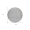 Homeroots 8' Taupe Beige And Blue Round Geometric Washable Indoor Outdoor Area Rug 581998 - alternate 7