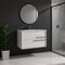 Homeroots 32" Off White Wood Floating Bathroom Vanity With White Sink And Two Drawers 624091 - alternate 2