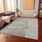 Homeroots 9' X 12' Gray Abstract Washable Indoor Outdoor Area Rug 607804 - alternate 6
