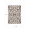 Homeroots 10' X 14' Taupe And Ivory Damask Washable Indoor Outdoor Area Rug 614466 - alternate 7