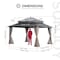 Sunjoy 14x12 Kingston PC Top Rectangular Gazebo A10204386000 - alternate 11
