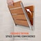 Vevor Folding Teak Shower Seat 20.9'' x 16'' Wall Mounted Shower Bench 500 lbs LY007-3 - alternate 6