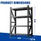 Wrightmaster 47in.*23.7in.*69in. Heavy Duty 4-Tier Garage Shelving with Adjustable Height ZoroP480396 - alternate 6