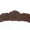 Homeroots 30" Brown Crowned Top Antiqued Glass Framed Accent Mirror 485095 - alternate 5