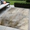 Homeroots 5' X 8' Beige Abstract Washable Non Skid Indoor Outdoor Area Rug 559554 - alternate 1