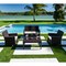 Rainbow Outdoor Nova 4-Piece Settee Set with Loveseat and Cushions-Brown RBO-NOVA-BRW-4LS - alternate 1