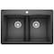 Blanco Diamond Equal Double Dual Deck, Anthracite 440220 - alternate 1