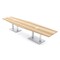 Skutchi Designs Hexagon Conference Table With Power Unit, 48 in W, 168 in L, Brown HAR-HEX.IR-48X168-DOU.BK-K525-EBLK - alternate 1