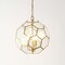 Jonathan Y Bee 13.5" 3-Light Modern Bohemian Iron/Glass LED Pendant, Brass Gold/Clear JYL9925A - alternate 8