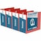 Davis Group Easyview Premium, Angle D Ring, Customizable, View Binder, (Red, 5"), PK4 8407-03-04 - alternate 1