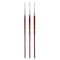 Princeton Velvetouch Long Round Brush, Synthetic Bristles, Short Handle Mixed Media Paintbrush, Size 2, 3PK P3950LR2 - alternate 1