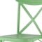Homeroots Set of Four 21" Green Heavy Duty Plastic Outdoor Stacking Dining Chairs 565178 - alternate 6