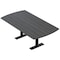 Skutchi Designs 6 Person Conference Table With Power Unit | 6' Arc Rectangle Table | Harmony Series HAR-AREC-48X72-T.BK-WA7949-NA - alternate 1