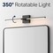 Jonathan Y McKenna 28" Modern Minimalist Adjustable Dimmable Integrated LED Metal Wall Sconce, Black JYL7041C - alternate 12