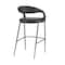Armen Living Ramona 26in Counter Stool with Matte Black Iron and Black Faux Leather LCRABABLK26 - alternate 7
